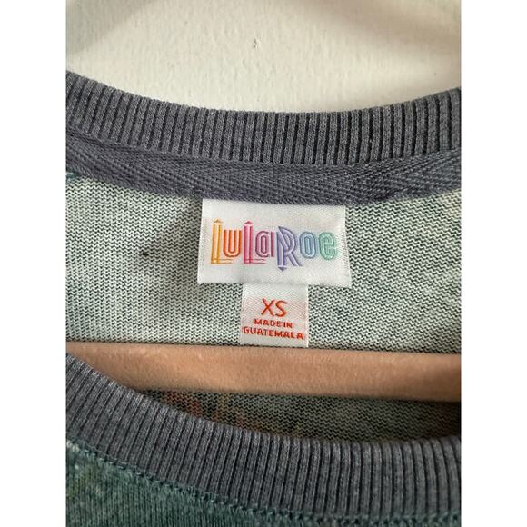 LULAROE Kitschy Jane Simply Comfort USA Unicorn Graphic Print Top - XS - NWT - Picture 3 of 6